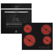 σετ KOMAX KQ16C72C-03J29- G+PS 55500(73 lt, Α+,16 λειτουργίες μαγειρέματος,εστίες με 4 + 1 ζώνες μαγειρέματος)