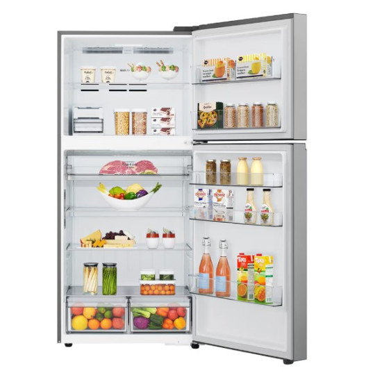 ψυγείο LG GTBV61PYBQD(E,612lt,Full No Frost Υ186xΠ83.1xΒ74.1cm Inox)