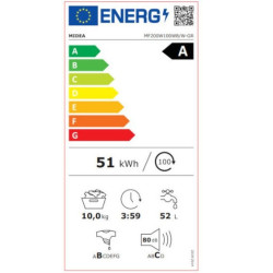 πλυντήριο ρούχων MIDEA MF200W100WB/W-GR(10kg,A)