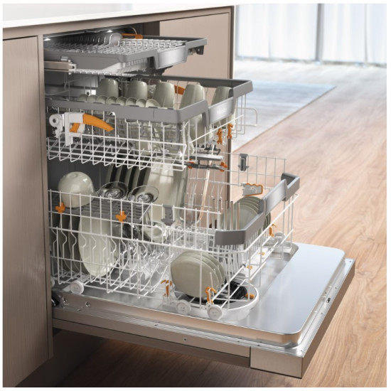 πλυντήριο πιάτων Miele G 7710 SCI AutoDos(ΕΝΤΟΙΧΙΖΟΜΕΝΟ,14 Σερβίτσια 59.8cm με Wi-Fi Λευκό/Μαύρο)