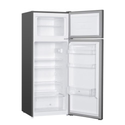 ψυγείο Tesla RD2101HSE(Δίπορτο,206lt,E,Υ142.6xΠ54.5xΒ55.5cm Inox)