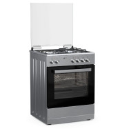 κουζίνα Thermogatz TGS 3521 IX(Ηλεκτρική 60lt με Εστίες Αερίου & Ρεύματος 60cm)