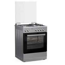 κουζίνα Thermogatz TGS 3521 IX(Ηλεκτρική 60lt με Εστίες Αερίου & Ρεύματος 60cm)
