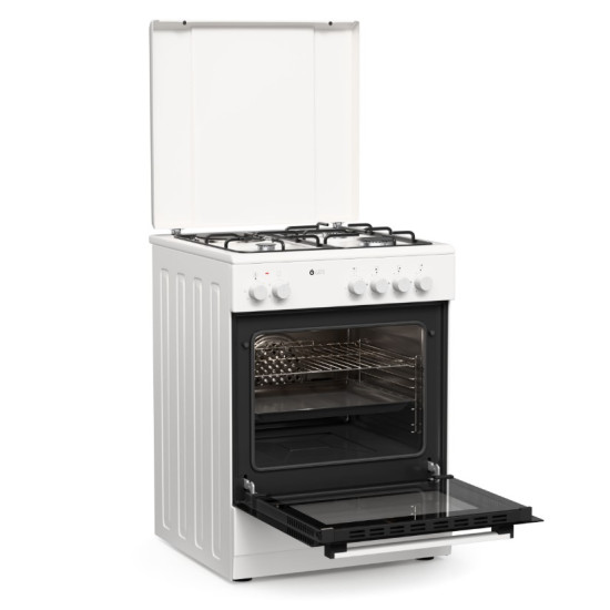 κουζίνα Thermogatz TGS 3501 WH(Ηλεκτρική 56lt,Εστίες Αερίου 60cm)