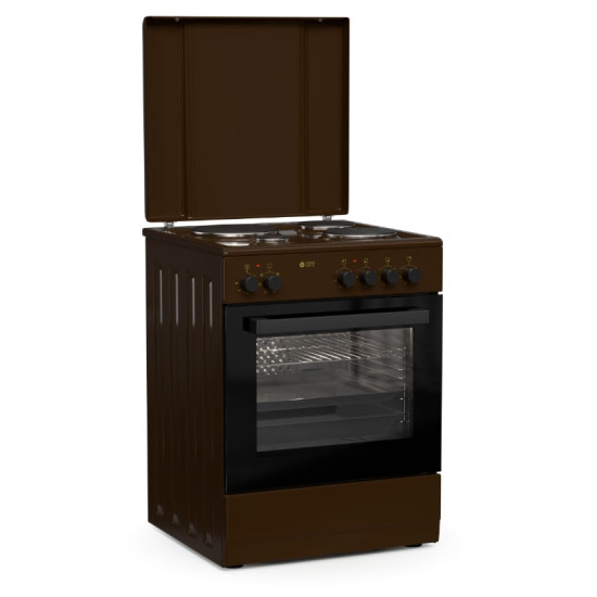 κουζίνα Thermogatz TGS E124 BR(Turbo Ηλεκτρική 60lt,Εμαγιέ Εστίες 60cm)