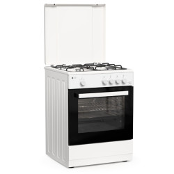 κουζίνα Thermogatz TGS 161 WH(Αερίου 55lt με Εστίες Αερίου 60cm)