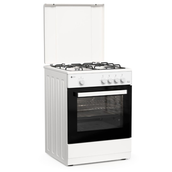 κουζίνα Thermogatz TGS 161 WH(Αερίου 55lt,Εστίες Αερίου 60cm)