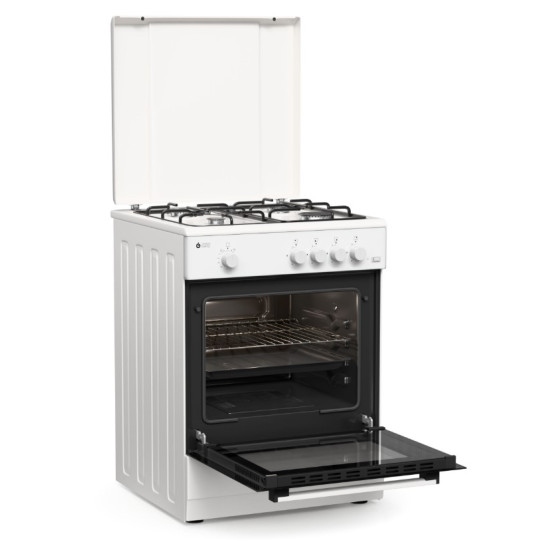 κουζίνα Thermogatz TGS 161 WH(Αερίου 55lt,Εστίες Αερίου 60cm)