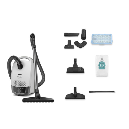 ηλεκτρική Σκούπα Miele Guard S1 Parguet Flex Lotus White(890W με Σακούλα 3.5lt)(12558600)