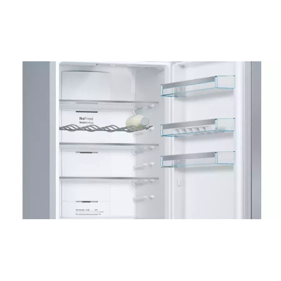 ψυγειοκαταψύκτης Bosch KGN397LEQ (368lt,NoFrost,Inox,E)