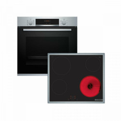 σετ bosch HBA534ES4 + PKE645BΑ2E (ΗΛΕΚΤΡΙΚΟΣ,71LT/ΚΕΡΑΜΙΚΕΣ)