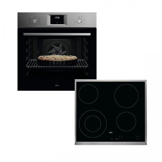 σετ AEG OA5AB21SM + HK624010XB (ΗΛΕΚΤΡΙΚΟΣ,72LT/ΚΕΡΑΜΙΚΗ)