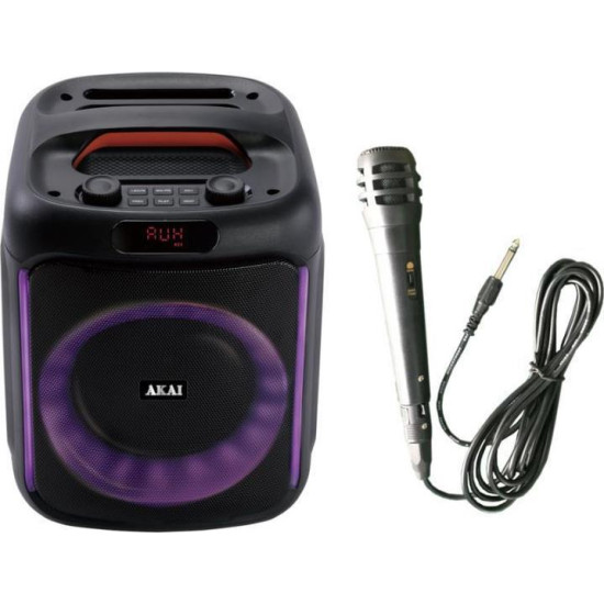 Akai ABTS-V20 (Ηχείο με λειτουργία Karaoke σε Μαύρο Χρώμα)