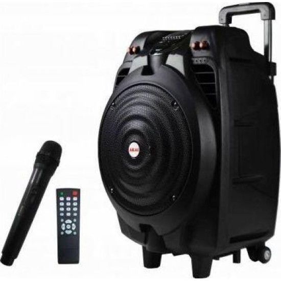 Akai SS023A-X10 (Ηχείο με λειτουργία Karaoke σε Μαύρο Χρώμα)