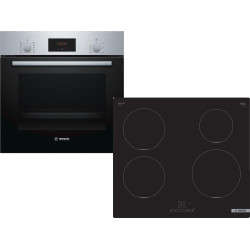 σετ bosch HBF154BS0 + PUE611BB5E (ΗΛΕΚΤΡΙΚΟΣ,66LT/ΕΠΑΓΩΓΙΚΕΣ)