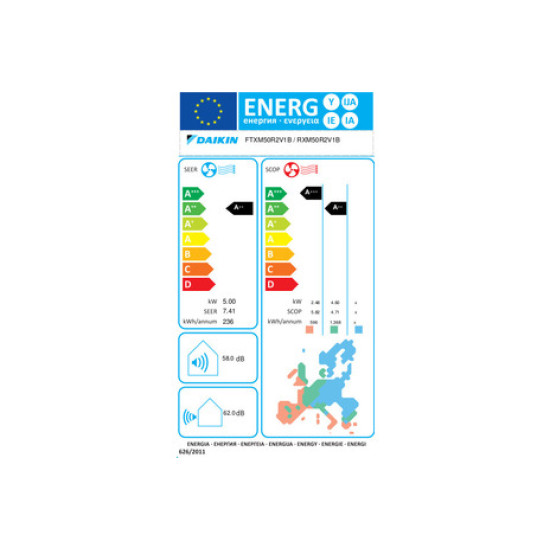κλιματιστικό Daikin New Perfera FTXM50R/RXM50R (r32,18.000 Btu/h,A++/A++,inverter)
