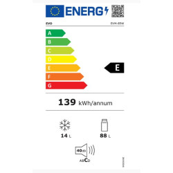 Ψυγείο EVO EVM-85W (102lt,E)