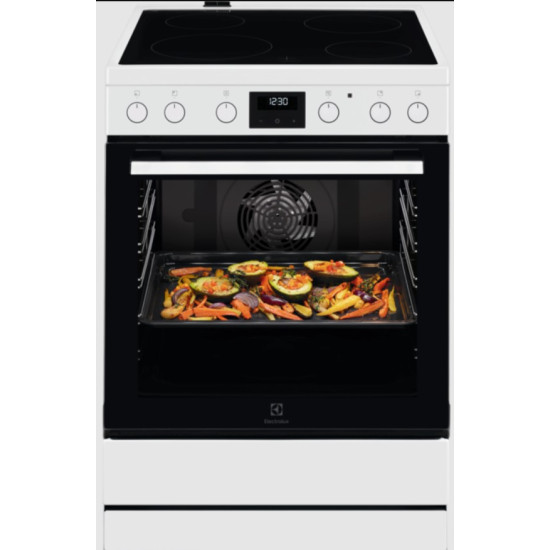 κουζίνα Electrolux LKR64022MW (ΗΛΕΚΤΡΙΚΟΣ,ΚΕΡΑΜΙΚΗ/73lt)