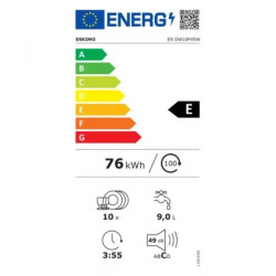 πλυντήριο πιάτων Eskimo ES DW10F45W (ελεύθερο,45cm,Ε)