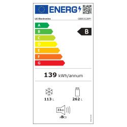 Ψυγειοκαταψύκτης LG GBBS322BPY (375lt,B,no frost)