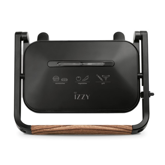 Σαντουϊτσιέρα Izzy IZ-2013 Panini Wooden (1300watt)(224144)