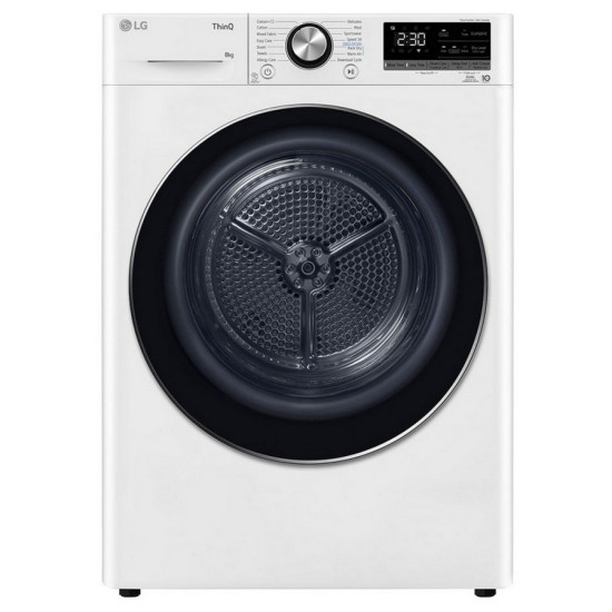 στεγνωτήριο LG RH80V9AV2N (8kg,C,με αντλία θερμότητας)