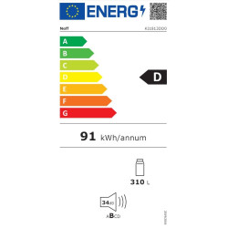Εντοιχιζόμενος ψυγειοκαταψύκτης Neff KI1813DD0 (310lt,No Frost,D)