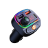Osio OFT-4265BT Bluetooth FM Transmitter Αυτοκινήτου με 2×USB-A + 1×USB-C, Hands-Free & Φωτισμό 7 Χρωμάτων (Black)