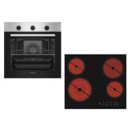 σετ Princess FN25000BX + PS 55500 (Φούρνος 70lt με Κεραμικές Εστίες,Inox)
