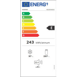 ψυγειοκαταψύκτης Hisense RB395N4BWE (304lt,E,no frost)