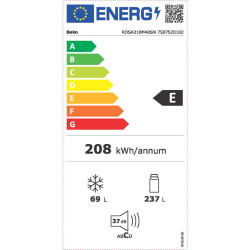 ψυγείο Beko RDSA 310M40 SN (310lt,E) ψυγείο Beko RDSA 310M40 SN (310lt,E)