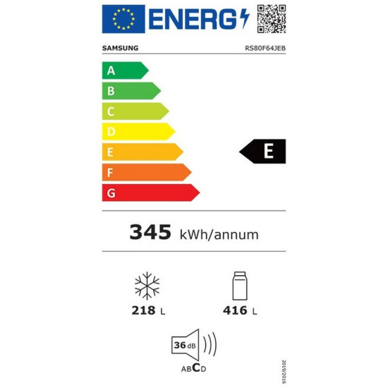 ψυγείο Samsung RS80F64JEBEF (634lt,E,no frost)