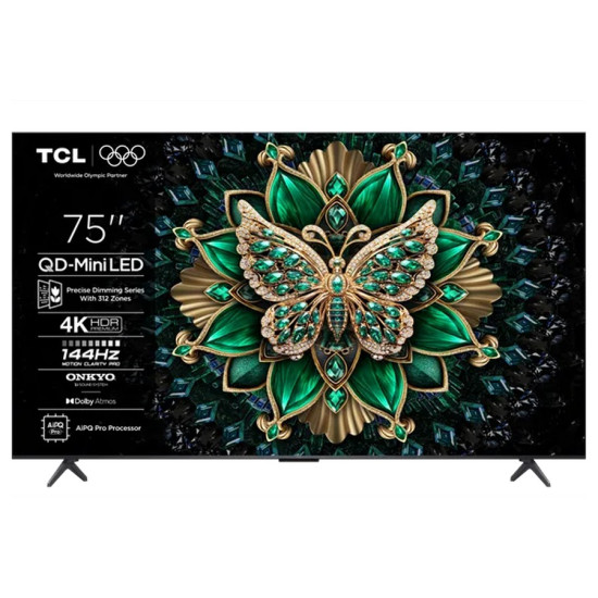 Τηλεόραση TCL 75C6K (4K,QD-Mini LED,UHD,HDR,75") (2025)
