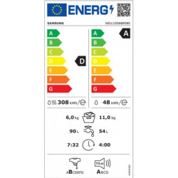 Πλυντήριο Στεγνωτήριο Samsung WD11DG6B85BEU4 (11&6kg,A/D) Πλυντήριο Στεγνωτήριο Samsung WD11DG6B85BEU4 (11&6kg,A/D)