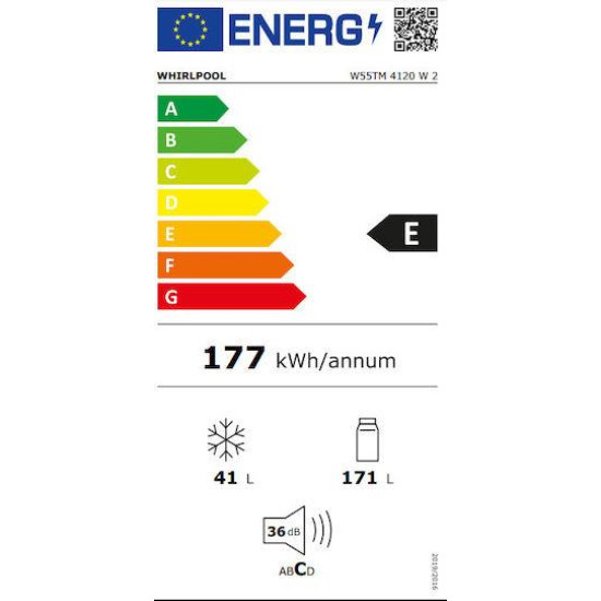 ψυγείο Whirlpool W55TM 4120 W 2 (212lt,E)