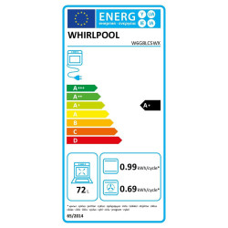 κουζίνα Whirlpool W6G8LCSWX (μικτή,72lt)