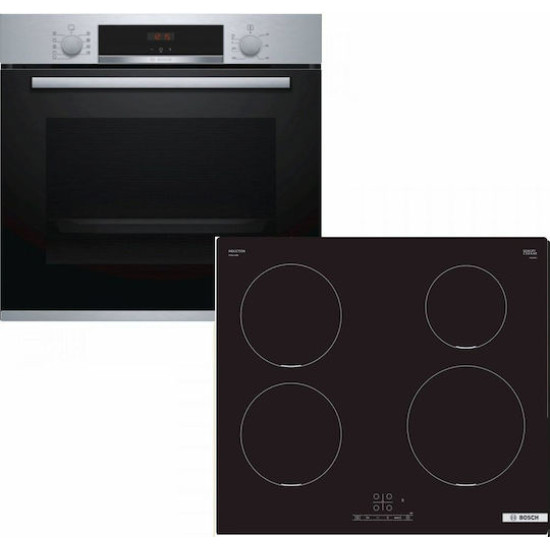σετ bosch HBA534ES4 + PUE611BB5E (ΗΛΕΚΤΡΙΚΟΣ,71LT/ΕΠΑΓΩΓΙΚΕΣ)