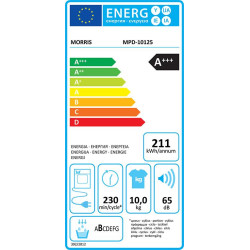 στεγνωτήριο Morris MPD-10125 (10kg,A+++,με αντλία θερμότητας) στεγνωτήριο Morris MPD-10125 (10kg,A+++,με αντλία θερμότητας)