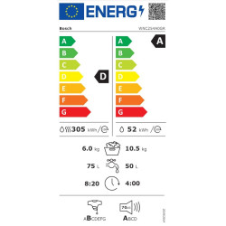 πλυντήριο στεγνωτήριο Bosch WNC254A0GR (10.5kg/6kg,1400 Στροφές)