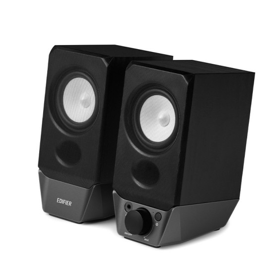 Edifier R19BT Ασύρματα Ηχεία Υπολογιστή 2.0 με Bluetooth και Ισχύ 2W σε Μαύρο Χρώμα
