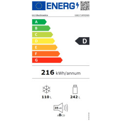 Ψυγειοκαταψύκτης LG GBG719MDNN (352lt,D,no frost)