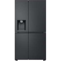ψυγείο ντουλάπα LG GSLE91EVAC (628lt,Total NoFrost,Black Steel,C)