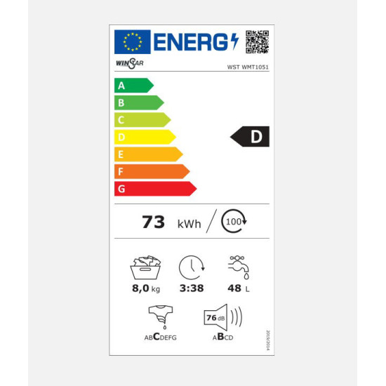 πλυντήριο ρούχων Winstar WST WMT1051 (8kg,D) πλυντήριο ρούχων Winstar WST WMT1051 (8kg,D)