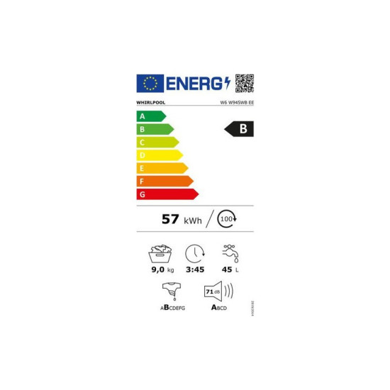 πλυντήριο ρούχων Whirlpool W6 W945WB EE (9kg,B) πλυντήριο ρούχων Whirlpool W6 W945WB EE (9kg,B)