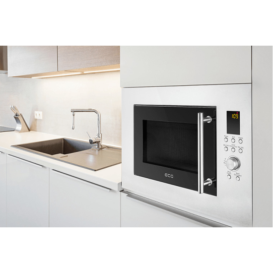 Φούρνος μικροκυμάτων ECG MTD 2390 VGSS(900watt,23lt,εντοιχίζομενος με Grill,inox)