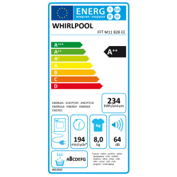 στεγνωτήριο Whirlpool FT M11 82B EE(8KG,A++,με αντλία θερμότητας) στεγνωτήριο Whirlpool FT M11 82B EE(8KG,A++,με αντλία θερμότητας)