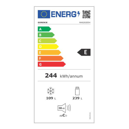 Ψυγειοκαταψύκτης Gorenje RK6202ES4(348Lt,E)(031004101)