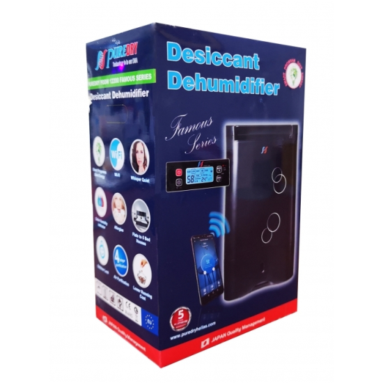 αφυγραντήρας Puredry PDDW 12200 Famous(wifi,ζεόλιθος με Ιονιστή,12lt,30-740watt,38db)