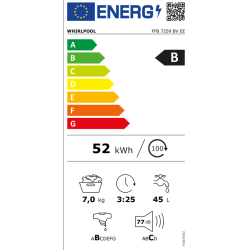 πλυντήριο ρούχων Whirlpool FFB 7259 BV EE(7kg,B)