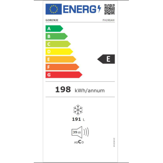 καταψύκτης gorenje FH19ΕΑW(191lt,E)(031008201)